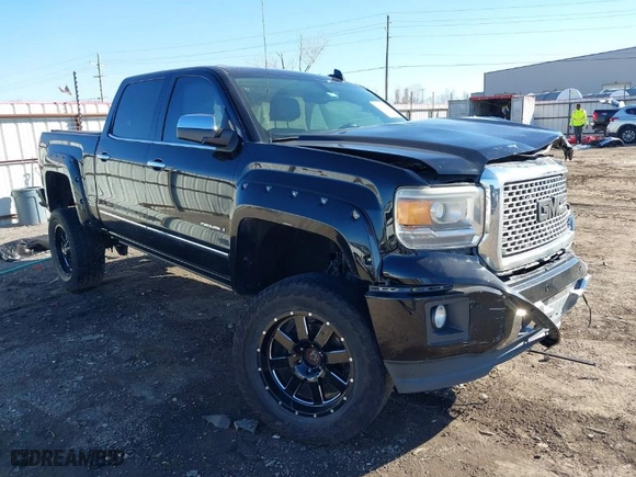 2015 GMC Sierra 1500 Denali with VIN 3GTU2WEC6FG154900, listed as a IAAI auction lot 38752248 with 130,112 mi miles. Bid and sale history available at carsss.com. Image 1.