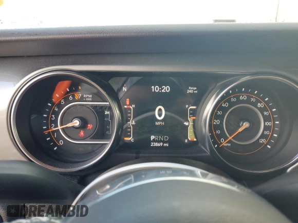 2022 Jeep Wrangler Unlimited Sahara Altitude with VIN 1C4HJXEG9NW269598, listed as a Copart auction lot 80495964 with 23,869 mi miles and Salvage title. Bid and sale history available at DreamBid. Image 9.