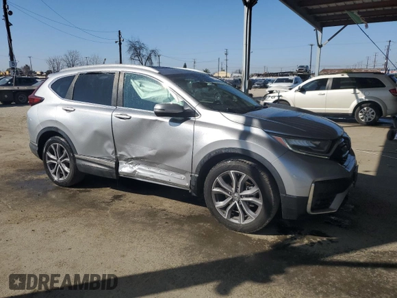 2020 Honda CR-V Touring with VIN 7FARW1H95LE009818, listed as a Copart auction lot 46294505 with 89,999 mi miles and Salvage Title. Bid and sale history available at carsss.com. Image 4.