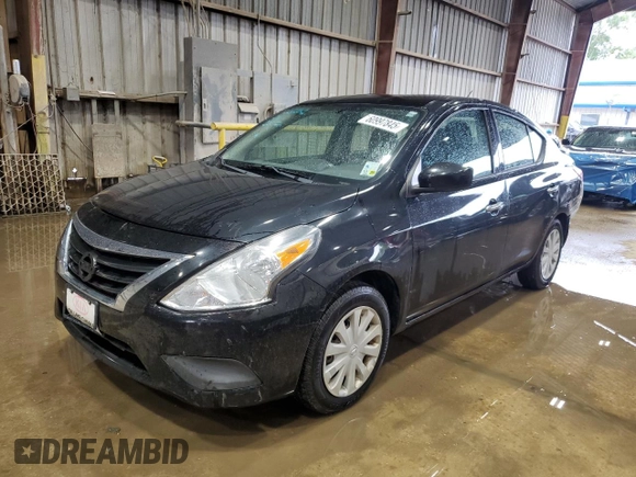 2019 Nissan Versa SV with VIN 3N1CN7AP1KL851784, listed as a Copart auction lot 60997845 with 96,799 mi miles and Salvage title. Bid and sale history available at DreamBid. Image 1.