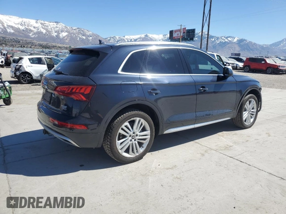 2018 Audi Q5 Premium Plus with VIN WA1BNAFY5J2108319, listed as a Copart auction lot 50531245 with 80,027 mi miles and Salvage Title. Bid and sale history available at carsss.com. Image 3.