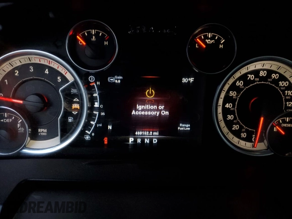 2013 Ram 3500 Laramie with VIN 3C63RRJL8DG526711, listed as a Copart auction lot 87880575 with 439,152 mi miles and Salvage Title. Bid and sale history available at carsss.com. Image 9.