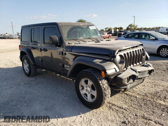2018 Jeep Wrangler Unlimited Sport S z VIN 1C4HJXDG0JW179767, wystawiony jako Copart lot #77368014 z przebiegiem 66 156 mil mil oraz Szkoda całkowita • Salvage title. Historia ofert i sprzedaży dostępna na DreamBid. Obrazek 4.