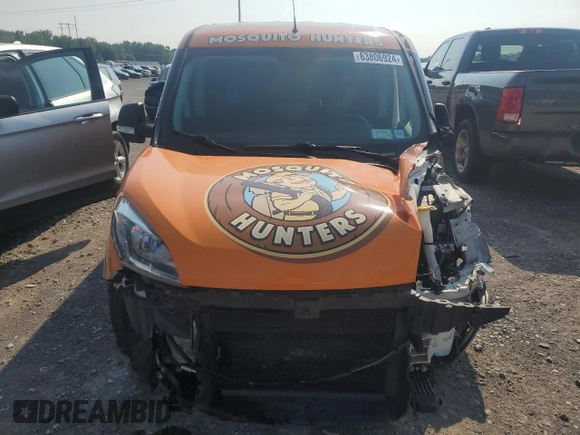 2018 Ram ProMaster City Cargo Tradesman with VIN ZFBERFAB4J6L41479, listed as a Copart auction lot 63806924 with 53,151 mi miles and Salvage Title. Bid and sale history available at DreamBid. Image 5.