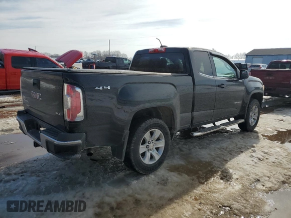 2015 GMC Canyon 4WD SLE with VIN 1GTH6BE38F1138307, listed as a Copart auction lot 46232565 with 102,437 mi miles and Clean Title. Bid and sale history available at carsss.com. Image 3.