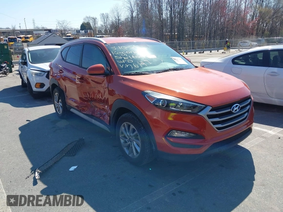2017 Hyundai Tucson SE z VIN KM8J33A48HU396127, wystawiony jako IAAI lot #41785992 z przebiegiem 86 667 mil mil oraz . Historia ofert i sprzedaży dostępna na DreamBid. Obrazek 1.