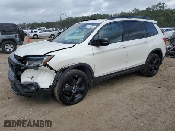 2019 Honda Passport Elite with VIN 5FNYF8H01KB005393, listed as a Copart auction lot 51020344 with 64,767 mi miles. Bid and sale history available at carsss.com. Image 1.
