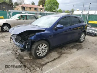 2013 Mazda 3 i Touring with VIN JM1BL1L71D1757102, listed as a Copart auction lot 57219595 with 127,638 mi miles and Salvage title. Bid and sale history available at DreamBid. Image 1.