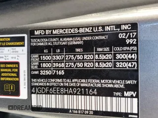 2017 Mercedes-Benz GLS 450 with VIN 4JGDF6EE8HA921164, listed as a Copart auction lot 71514543 with 69,923 mi miles and . Bid and sale history available at DreamBid. Image 12.