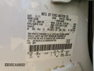 2011 Ford Edge SEL with VIN 2FMDK3JC0BBB29729, listed as a Copart auction lot 49794735 with 157,645 mi miles and Non Repairable. Bid and sale history available at carsss.com. Image 14.