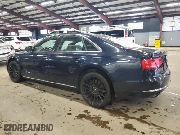 2013 Audi A8 3.0L with VIN WAUAGAFD6DN019898, listed as a Copart auction lot 45758405 with 105,190 mi miles and Clean title. Bid and sale history available at DreamBid. Image 2.