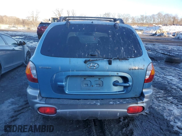 2004 Hyundai Santa Fe with VIN KM8SB12B54U713185, listed as a Copart auction lot 44989775 with 84,866 mi miles and Clean Title. Bid and sale history available at carsss.com. Image 6.