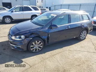 2018 Volkswagen Golf SportWagen SEL with VIN 3VWL17AU8JM756014, listed as a Copart auction lot 77156884 with 62,940 mi miles and Salvage Title. Bid and sale history available at carsss.com. Image 1.