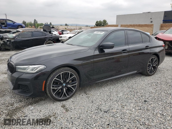 2021 BMW 5 Series 530e with VIN WBA13AG00MCF09677, listed as a Copart auction lot 54907205 with 50,033 mi miles and Salvage title. Bid and sale history available at DreamBid. Image 1.