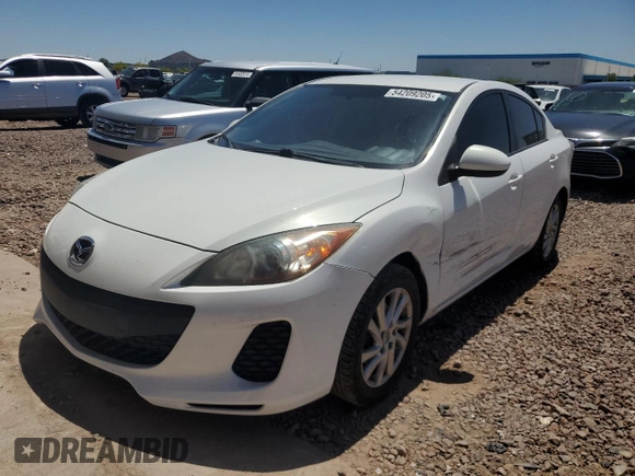 2012 Mazda 3 i Touring with VIN JM1BL1V71C1648831, listed as a Copart auction lot 54209205 with 153,182 mi miles and Salvage Title. Bid and sale history available at DreamBid. Image 1.