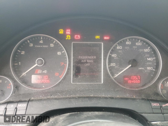 2007 Audi S4 z VIN WAUGL78E57A047900, wystawiony jako Copart lot #79072074 z przebiegiem 194 550 mil mil oraz Tytuł czysty. Historia ofert i sprzedaży dostępna na DreamBid. Obrazek 9.