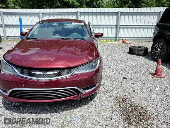 2015 Chrysler 200 Limited with VIN 1C3CCCAB2FN583628, listed as a Copart auction lot 60996045 with 96,606 mi miles and Salvage title. Bid and sale history available at DreamBid. Image 13.