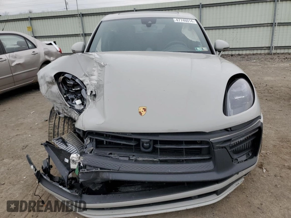 2023 Porsche Macan GTS with VIN WP1AF2A52PLB55150, listed as a Copart auction lot 47746014 with 6,786 mi miles and Salvage title. Bid and sale history available at DreamBid. Image 5.