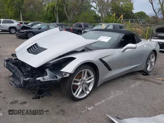 2019 Chevrolet Corvette 1LT with VIN 1G1YB3D72K5113016, listed as a IAAI auction lot 41311267 with 62,898 mi miles. Bid and sale history available at carsss.com. Image 2.