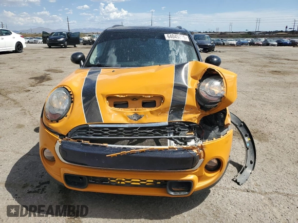 2015 MINI Hardtop 4 Door S with VIN WMWXU3C59F2B58555, listed as a Copart auction lot 64045275 with 127,596 mi miles and Salvage title. Bid and sale history available at DreamBid. Image 5.