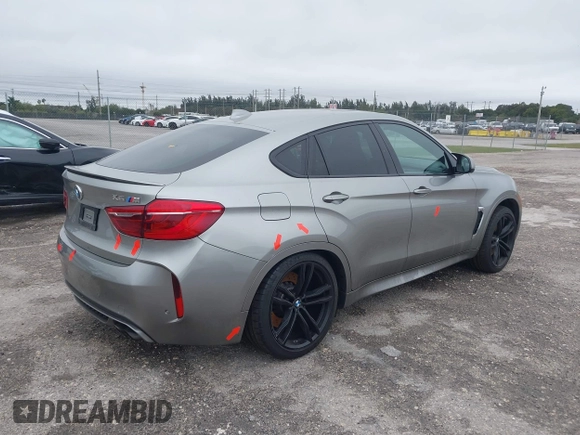 2019 BMW X6 M with VIN 5YMKW8C59K0Y75102, listed as a IAAI auction lot 41347277 with 37,635 mi miles. Bid and sale history available at carsss.com. Image 4.