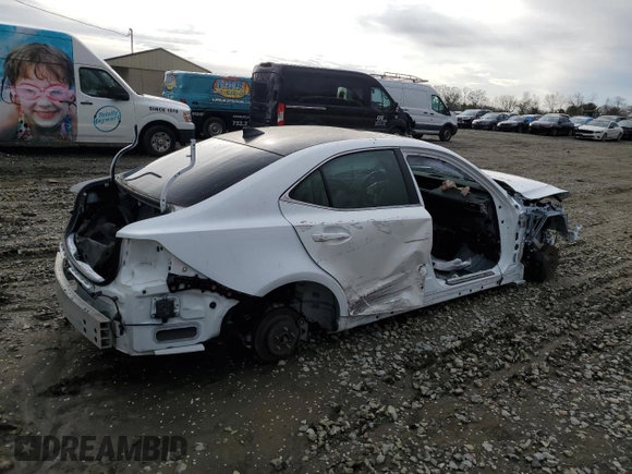 2019 Lexus IS 300 with VIN JTHC81D24K5038195, listed as a Copart auction lot 52734745 with Not Provided miles and Salvage Title. Bid and sale history available at DreamBid. Image 3.