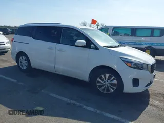 2016 Kia Sedona LX with VIN KNDMB5C18G6119709, listed as a IAAI auction lot 41814349 with 132,329 mi miles. Bid and sale history available at carsss.com. Image 1.