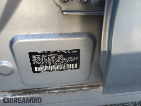 2015 Subaru WRX Premium with VIN JF1VA1D68F9803575, listed as a Copart auction lot 41375335 with 66,507 mi miles and Salvage Title. Bid and sale history available at carsss.com. Image 12.