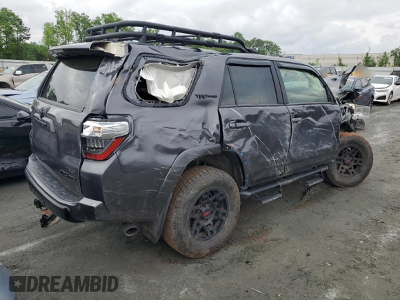2023 Toyota 4Runner TRD Pro с VIN JTELU5JRXP6159607, выставлен на аукционе Copart как лот 48171975 с пробегом Не указан миль и Списание • Salvage title. История ставок и продаж доступна на DreamBid. Изображение 3.