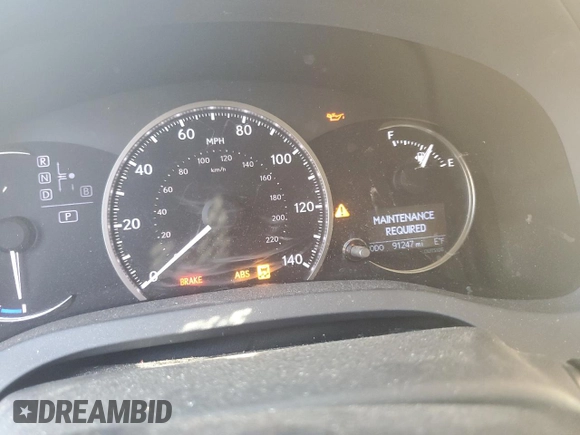 2017 Lexus CT 200h with VIN JTHKD5BH5H2289985, listed as a Copart auction lot 64888015 with 91,247 mi miles and Salvage title. Bid and sale history available at DreamBid. Image 9.