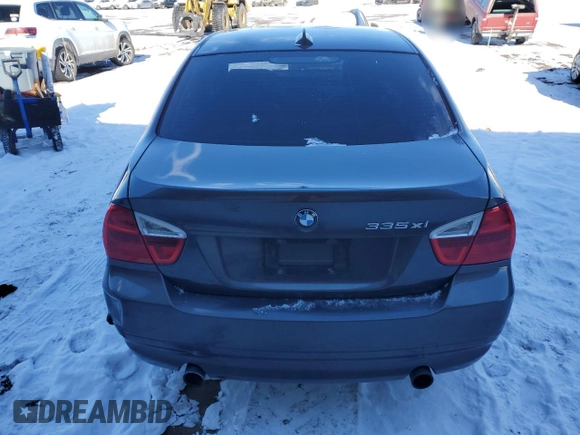 2007 BMW 3 Series 335xi with VIN WBAVD53597A006802, listed as a Copart auction lot 84338914 with 166,376 mi miles and Clean Title. Bid and sale history available at carsss.com. Image 6.