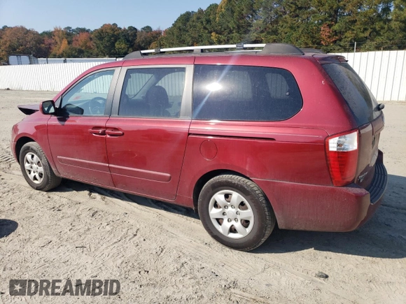 2007 Kia Sedona LX with VIN KNDMB233176190864, listed as a Copart auction lot 77267064 with 205,149 mi miles and Salvage Title. Bid and sale history available at carsss.com. Image 2.