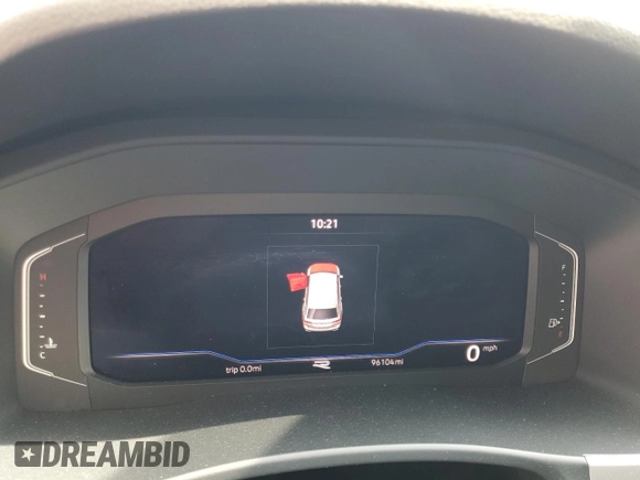 2022 Volkswagen Atlas SEL Premium R-Line with VIN 1V2FR2CAXNC532621, listed as a Copart auction lot 55081255 with 96,104 mi miles and Salvage title. Bid and sale history available at DreamBid. Image 9.