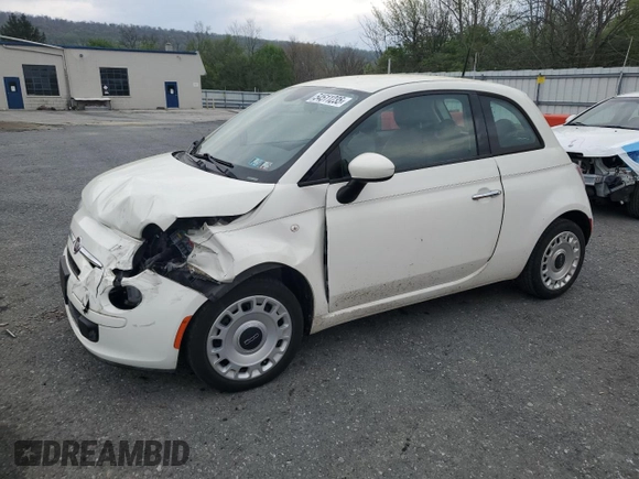2015 FIAT 500 Pop with VIN 3C3CFFAR5FT696219, listed as a Copart auction lot 54511235 with 73,385 mi miles and Salvage Title. Bid and sale history available at carsss.com. Image 1.