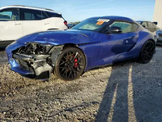 2023 Toyota GR Supra 3.0 with VIN WZ1DB0G04PW054203, listed as a Copart auction lot 84384614 with 15,329 mi miles and Non Repairable. Bid and sale history available at carsss.com. Image 1.