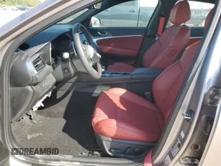 2024 Genesis G70 2.5T with VIN KMTG34SC1RU136889, listed as a Copart auction lot 74356314 with 9,158 mi miles and Salvage Title. Bid and sale history available at carsss.com. Image 7.