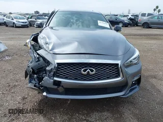 2020 Infiniti Q50 Red Sport 400 with VIN JN1FV7AP9LM630132, listed as a IAAI auction lot 41794185 with 20,049 mi miles and . Bid and sale history available at carsss.com. Image 13.