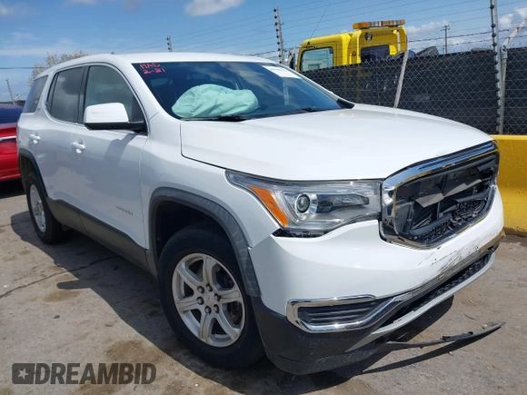 2019 GMC Acadia SLE with VIN 1GKKNKLA3KZ124633, listed as a IAAI auction lot 41921172 with 47,807 mi miles. Bid and sale history available at carsss.com. Image 1.