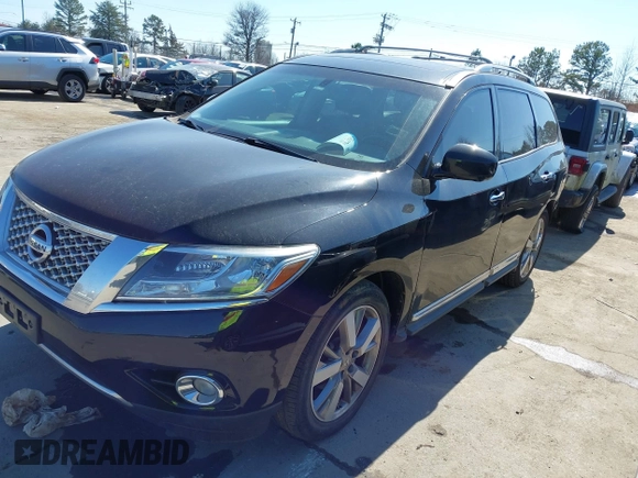 2014 Nissan Pathfinder S with VIN 5N1AR2MNXEC606967, listed as a IAAI auction lot 41641788 with 191,193 mi miles and . Bid and sale history available at DreamBid. Image 2.