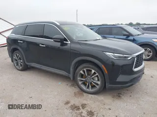 2024 Infiniti QX60 Luxe with VIN 5N1DL1FR5RC333256, listed as a IAAI auction lot 42368396 with 19,661 mi miles and . Bid and sale history available at DreamBid. Image 1.
