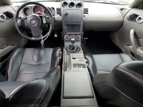 2005 Nissan 350Z with VIN JN1AZ34D25M607805, listed as a Copart auction lot 72138724 with 64,696 mi miles and Salvage Title. Bid and sale history available at carsss.com. Image 8.