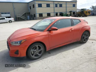2019 Hyundai Veloster 2.0 Premium with VIN KMHTG6AF9KU014727, listed as a Copart auction lot 42148395 with 45,340 mi miles and Salvage Title. Bid and sale history available at carsss.com. Image 1.