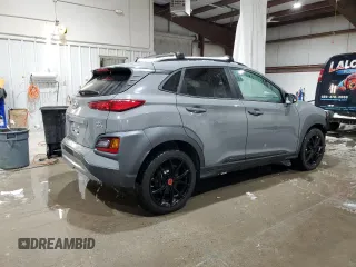 2021 Hyundai Kona Night Edition with VIN KM8K6CA57MU734681, listed as a Copart auction lot 45294135 with 92,794 mi miles and Salvage Title. Bid and sale history available at DreamBid. Image 3.
