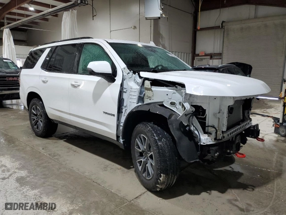 2023 Chevrolet Tahoe Z71 with VIN 1GNSKPKD6PR289300, listed as a Copart auction lot 87679735 with 22,225 mi miles and Salvage Title. Bid and sale history available at carsss.com. Image 4.