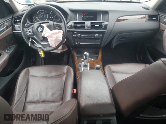 2015 BMW X3 xDrive28i z VIN 5UXWX9C56F0D49076, wystawiony jako Copart lot #56035035 z przebiegiem 82 176 mil mil oraz Szkody całkowita. Historia ofert i sprzedaży dostępna na DreamBid. Obrazek 8.