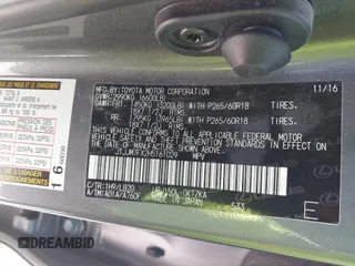 2017 Lexus GX 460 with VIN JTJJM7FX2H5161029, listed as a IAAI auction lot 41864434 with 145,562 mi miles and . Bid and sale history available at DreamBid. Image 9.