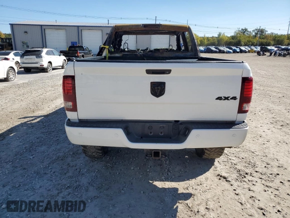 2017 Ram 2500 Laramie with VIN 3C6UR5FL3HG558591, listed as a Copart auction lot 75864824 with 0 mi miles and Salvage Title. Bid and sale history available at carsss.com. Image 6.