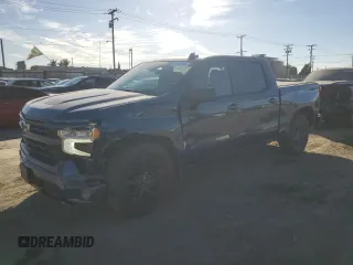 2024 Chevrolet Silverado 1500 RST with VIN 1GCPDEEKXRZ207921, listed as a Copart auction lot 81155184 with 8,207 mi miles and Salvage Title. Bid and sale history available at carsss.com. Image 1.