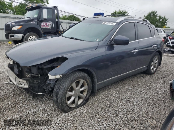 2008 Infiniti EX Journey z VIN JNKAJ09F18M361149, wystawiony jako Copart lot #58165245 z przebiegiem 119 430 mil mil oraz Szkoda całkowita • Salvage title. Historia ofert i sprzedaży dostępna na DreamBid. Obrazek 1.