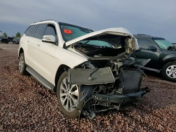 2017 Mercedes-Benz GLS with VIN 4JGDF6EE6HA860770, listed as a Copart auction lot 49273025 with 81,975 mi miles and Salvage Title. Bid and sale history available at carsss.com. Image 12.